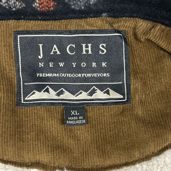Jachs New York Wool Blend Jacket Mens XL Sherpa Lined Aztec Southwestern Pockets - Picture 2 of 11